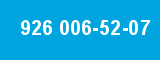 926 006-52-07